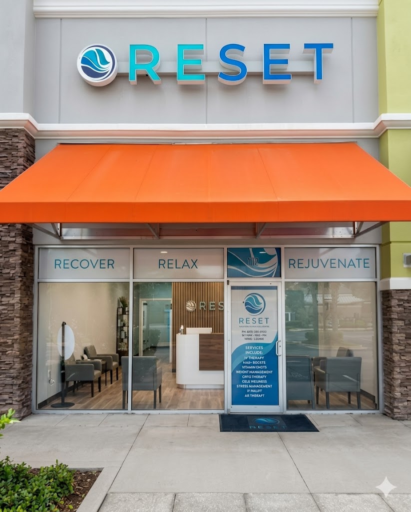 Reset Wellness & Aesthetics storefront in St. Augustine